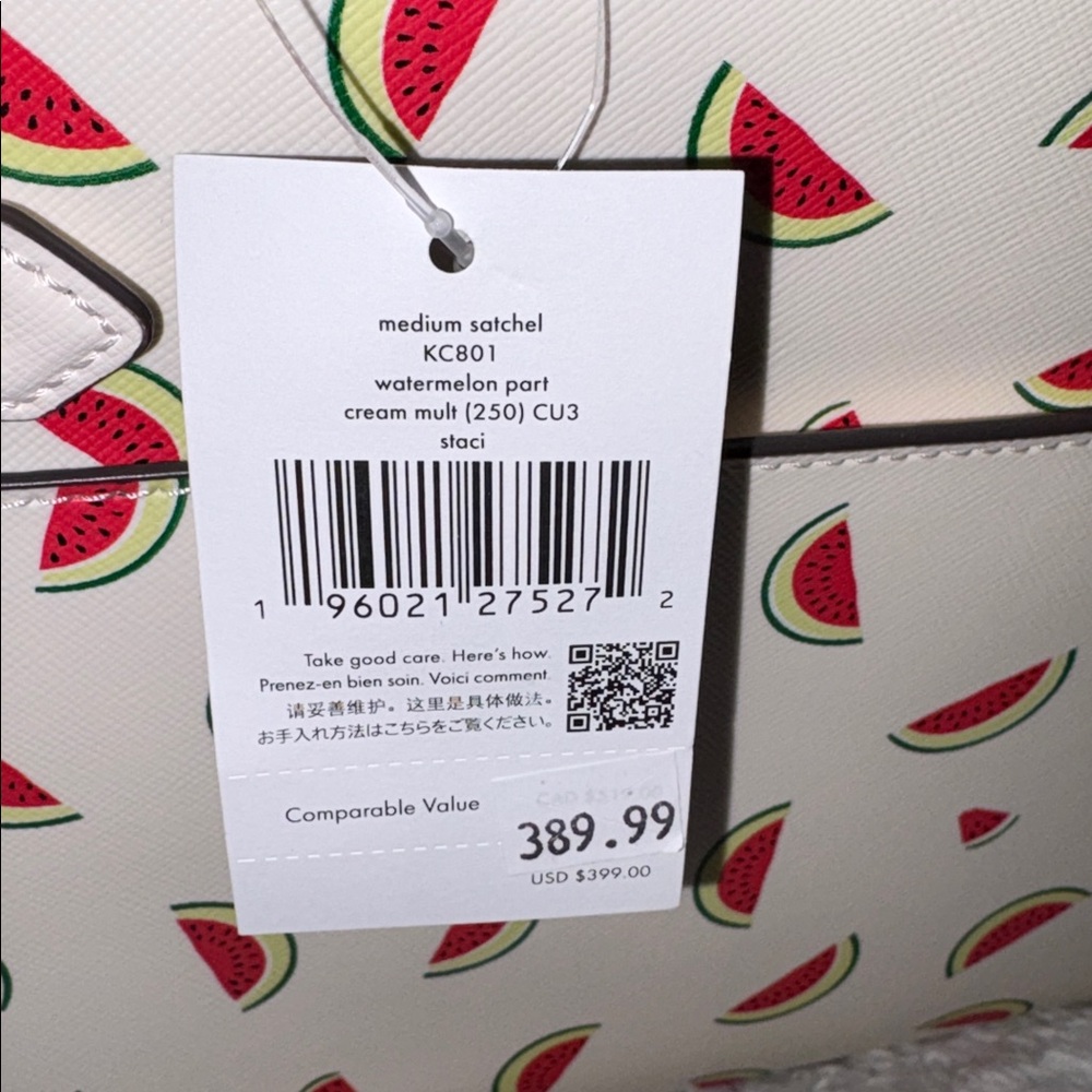 Kate Spade Staci Watermelon Party Medium Satchel - Picture 4 of 12